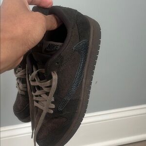 Boys Travis Scott Dunk Low Velvet Brown